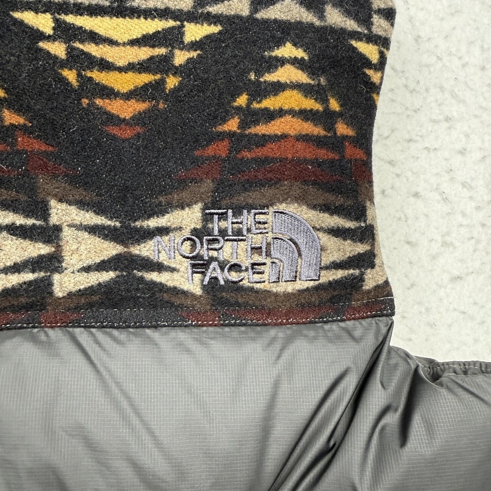 The North Face Vest Mens Medium Gray Pendleton Wool Down Puffer 700 Fill - Picture 13 of 14